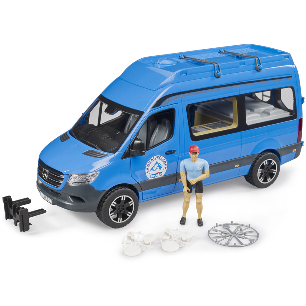Bruder Kids MB Sprinter Camper with Driver Playset Model Image 5