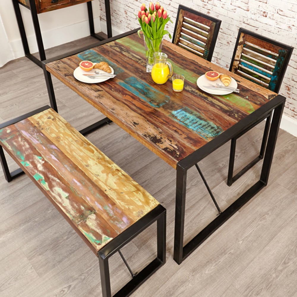Baumhaus Urban Chic 4 Seater Dining Table Image 2