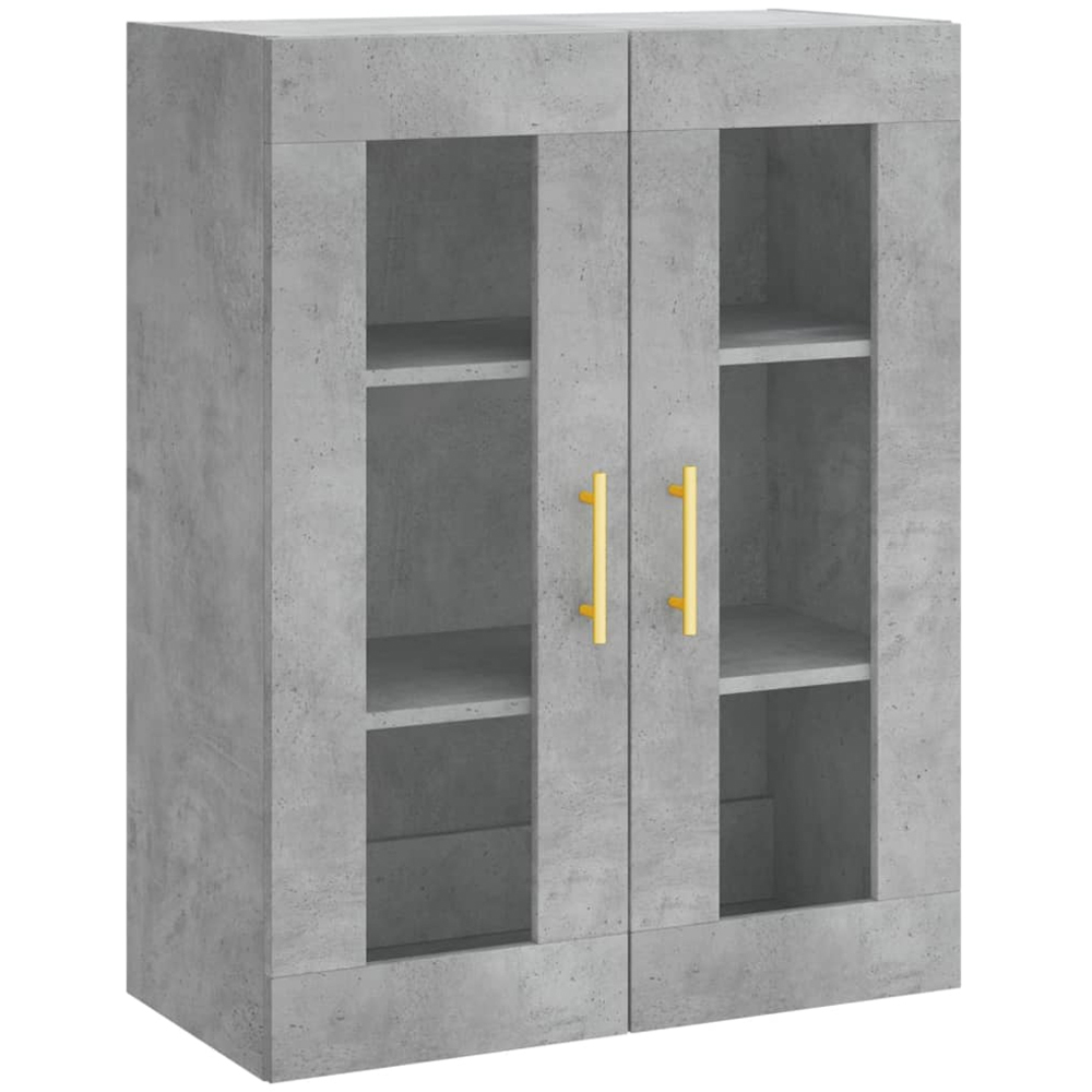 vidaXL 3 Door 3 Drawer Concrete Grey Highboard Image 5