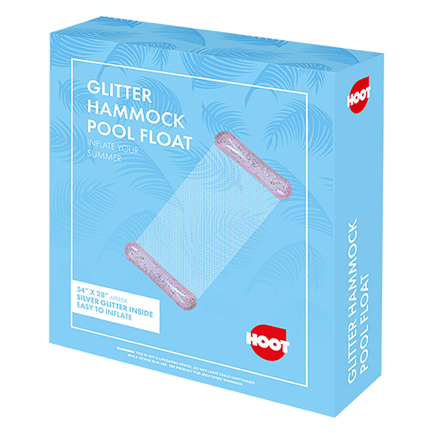 Inflatable Glitter Hammock Pool Float Image 1