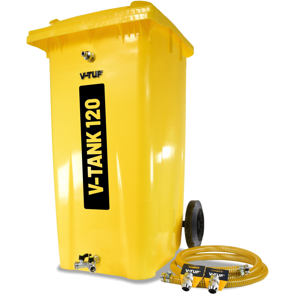 V-TUF Yellow Pressure Washer Bowser Tank 120L Image 1