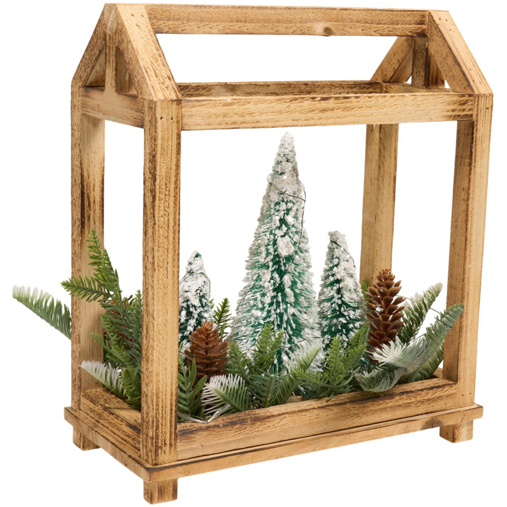 LED Wooden Framed Floristry Scene Image 2