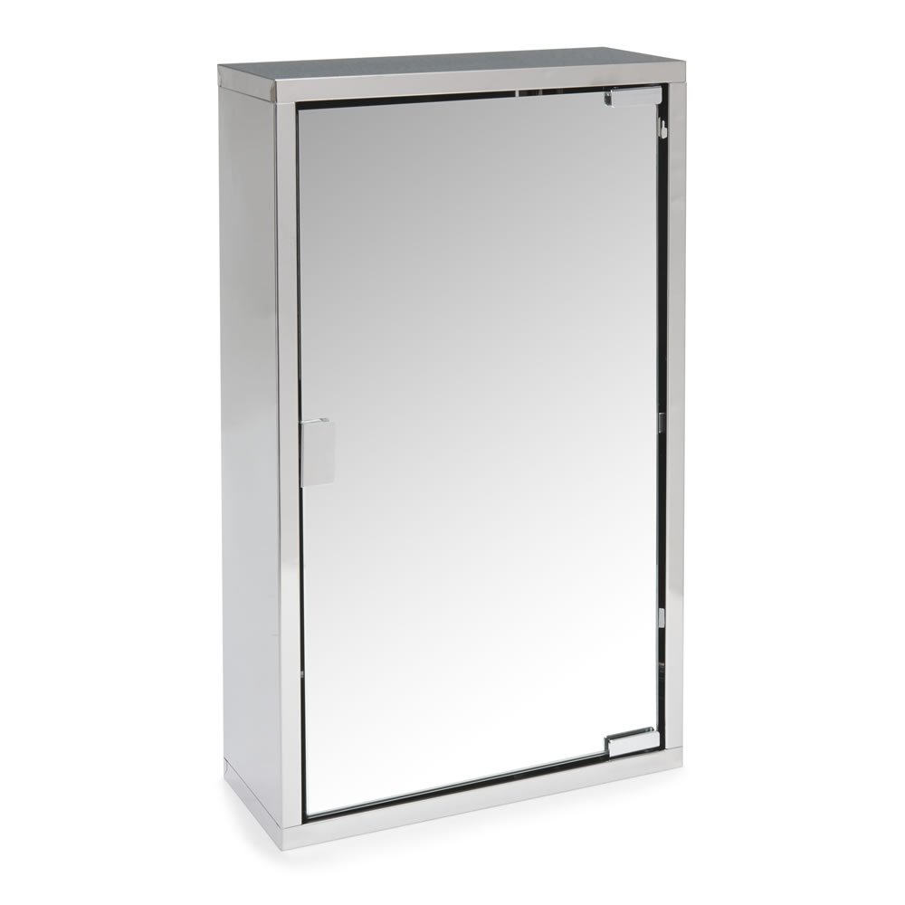 Wilko Single Mirror Door Bathroom Cabinet Image
