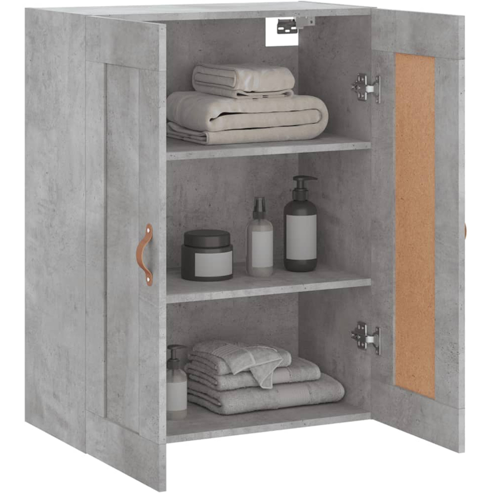 vidaXL 2 Door Concrete Grey Wall Mounted Cabinet Image 5