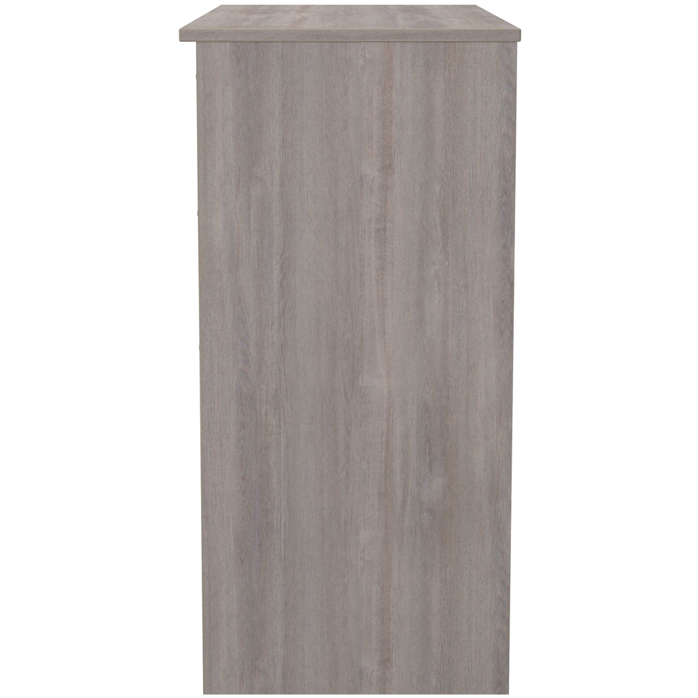 Crowndale Worcester 3 Drawer Grey Oak Vanity Dressing Table Ready Assembled Image 4