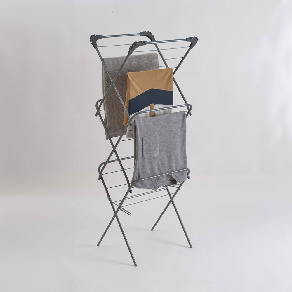 OurHouse 3 Tier Slimline Clothes Airer Image 9
