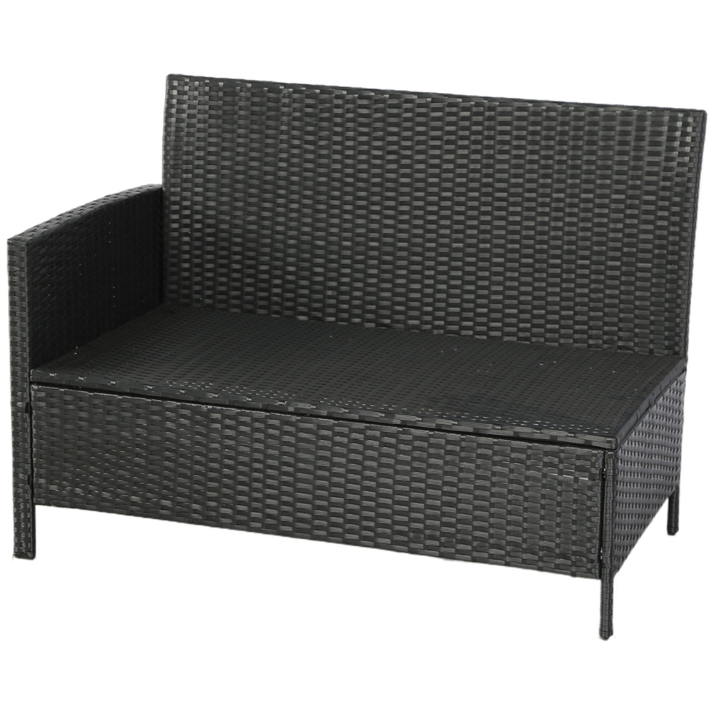 Home Garden Direct Thalia 8 Seater Black Rattan Corner Sofa Set Image 4