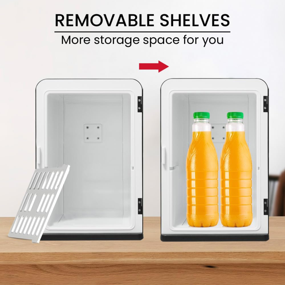 Alivio Black 15L Portable Heating and Cooling Mini Fridge Image 4