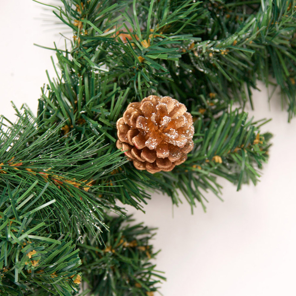 Best Artificial Gold Christmas Garland 270cm Image 2