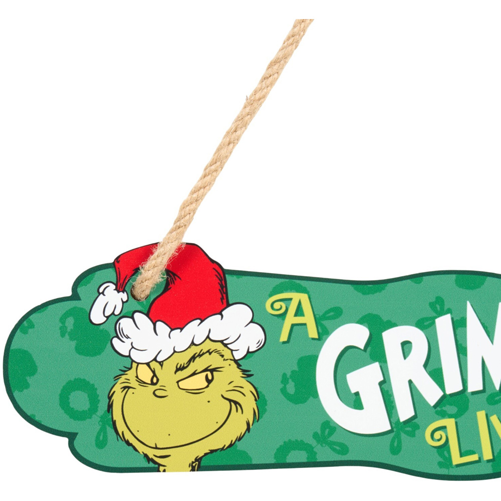 Grinch Lives Here Sign Image 3