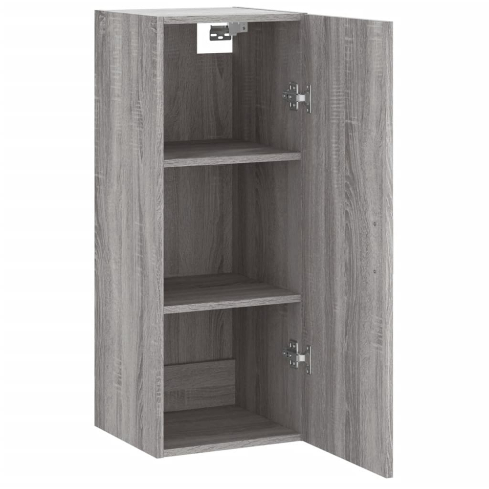 vidaXL Single Door Grey Sonoma Wall Mounted Cabinet Image 4