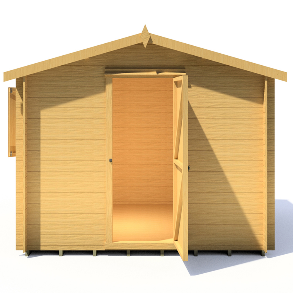 Shire Camelot 9 x 9ft Pressure Treated Wooden Log Cabin Image 5