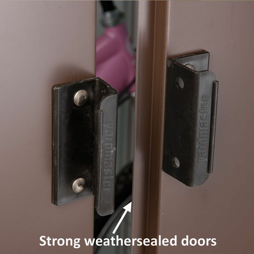 Yardmaster Shiplap 8 x 6ft Woodgrain Metal Apex Storage Shed Image 4