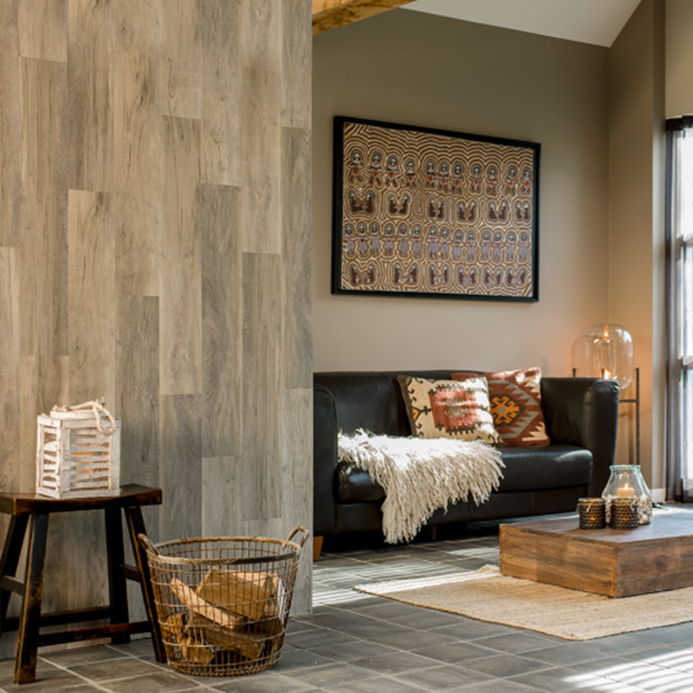 Walplus White Wash Wood Look Plank 3D Wall Panel 15 Pack Image 3