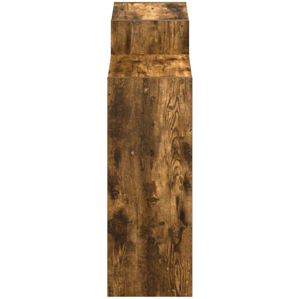 vidaXL 6 Open Shelf Smoked Oak Sideboard Image 6