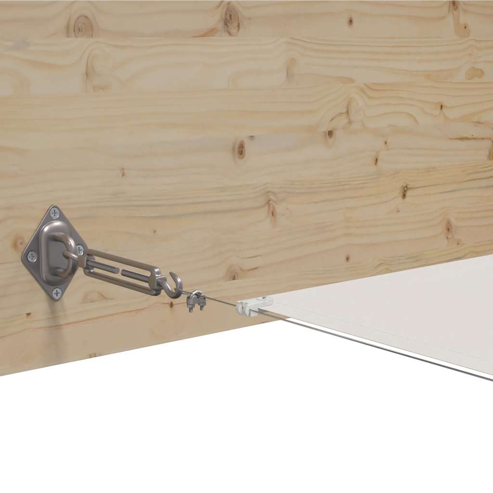 vidaXL White Oxford Fabric Vertical Awning 60cm x 10m Image 3