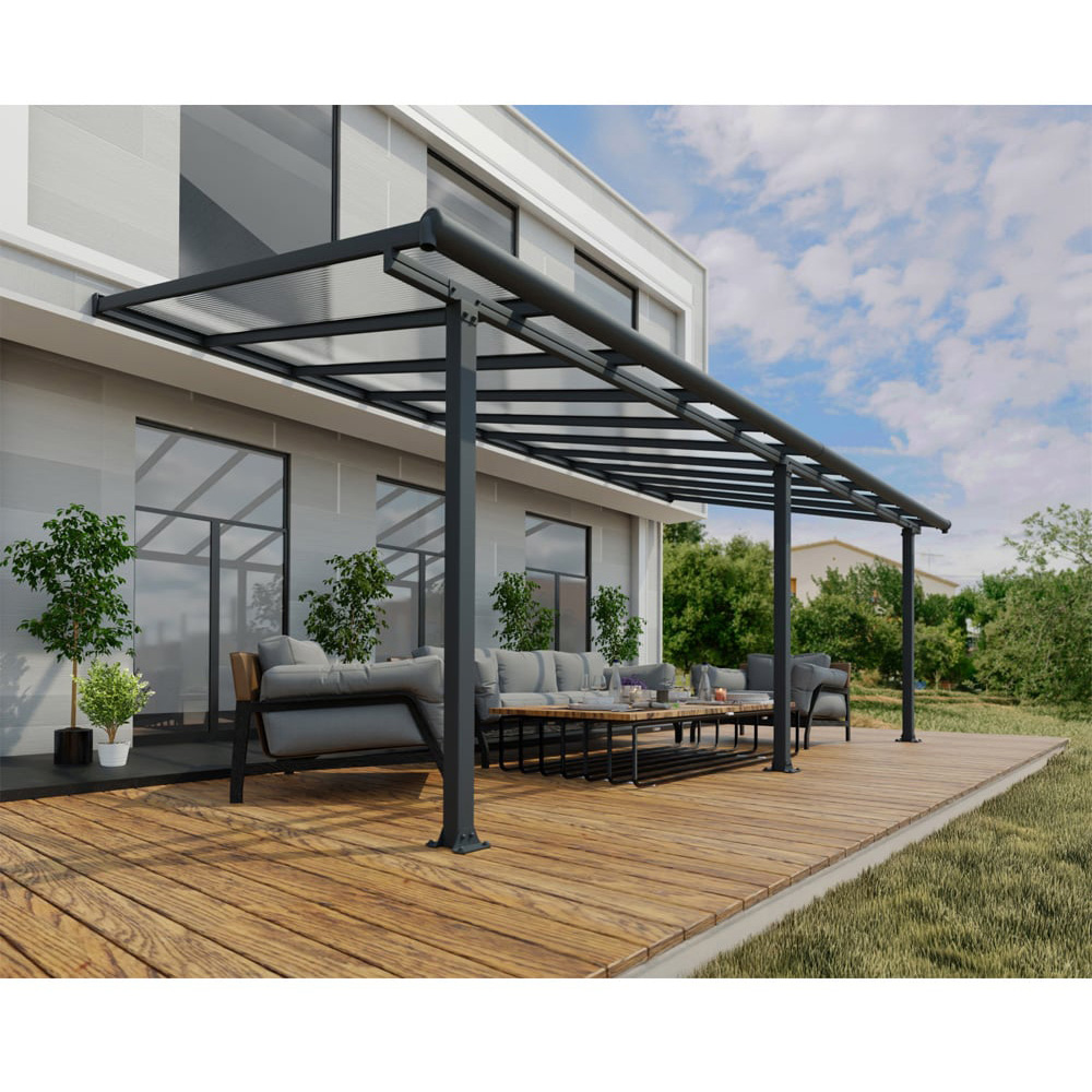 Palram Canopia Olympia Grey Clear 3 x 6.10m Patio Cover Image 5