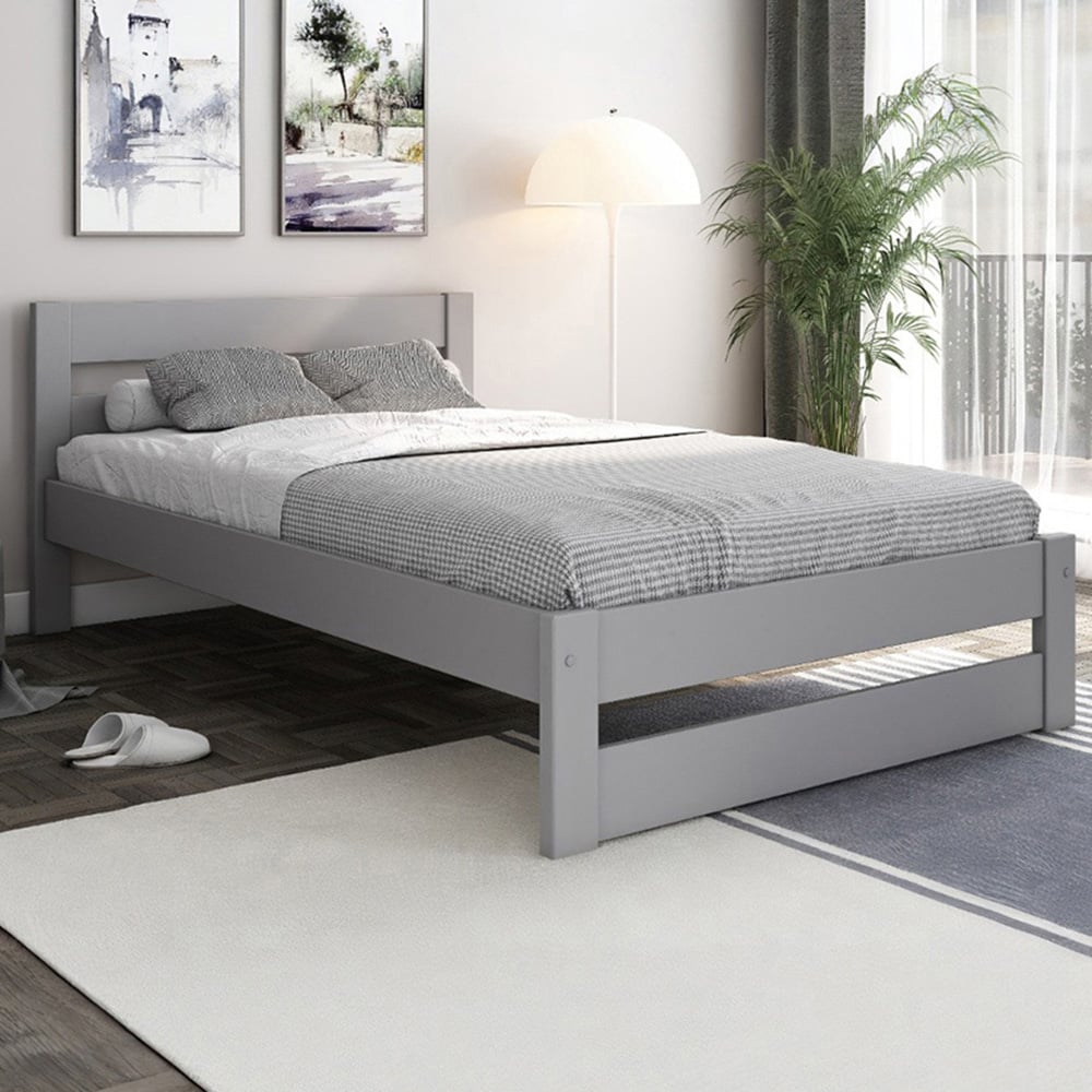 Noomi Tera Small Double Grey Bed Frame Image 1