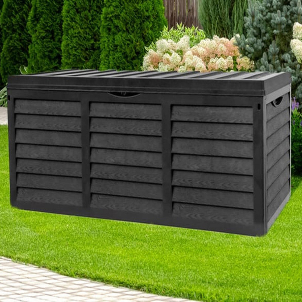 Gr8 Garden 320L Black Plastic Storage Box Image 4