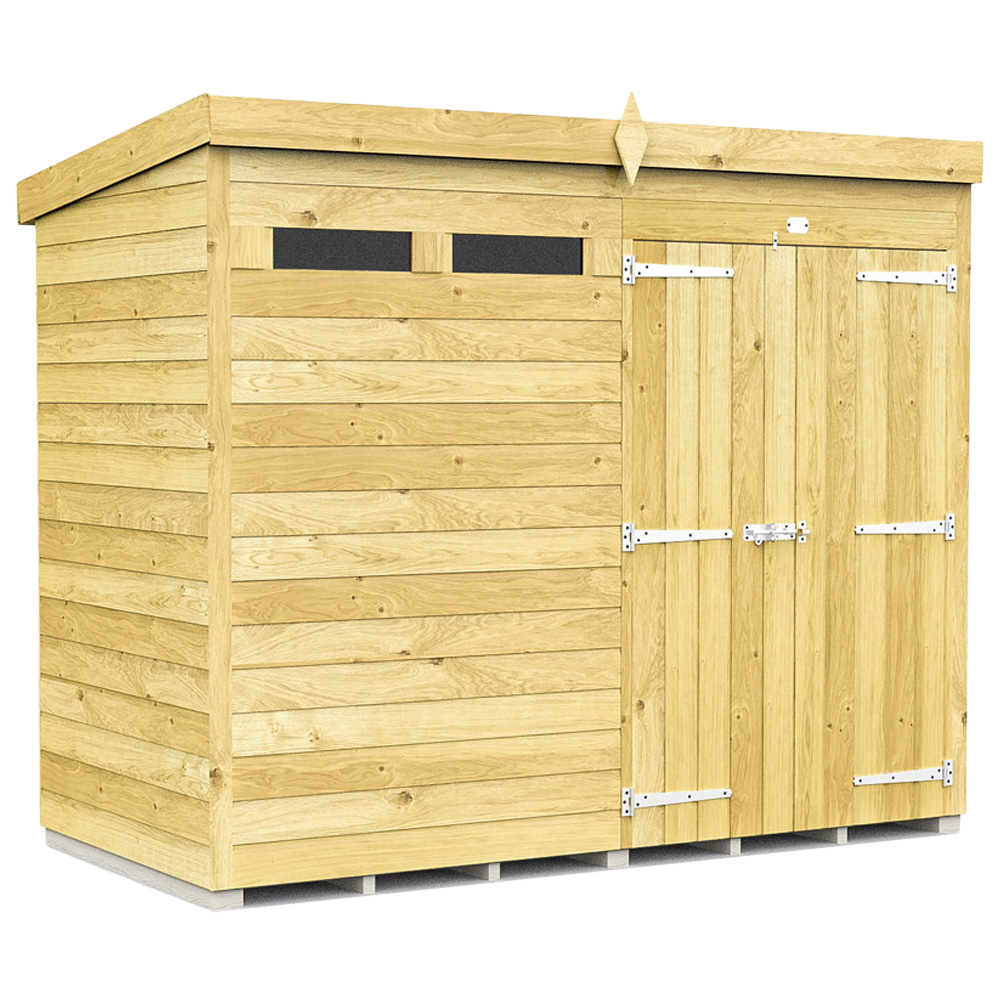 DIY Sheds 8 x 4ft Tongue and Groove Timber Pent Security Garden Shed Image 1