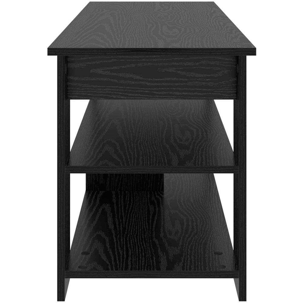 vidaXL 3 Shelf Black Oak TV Stand Image 6