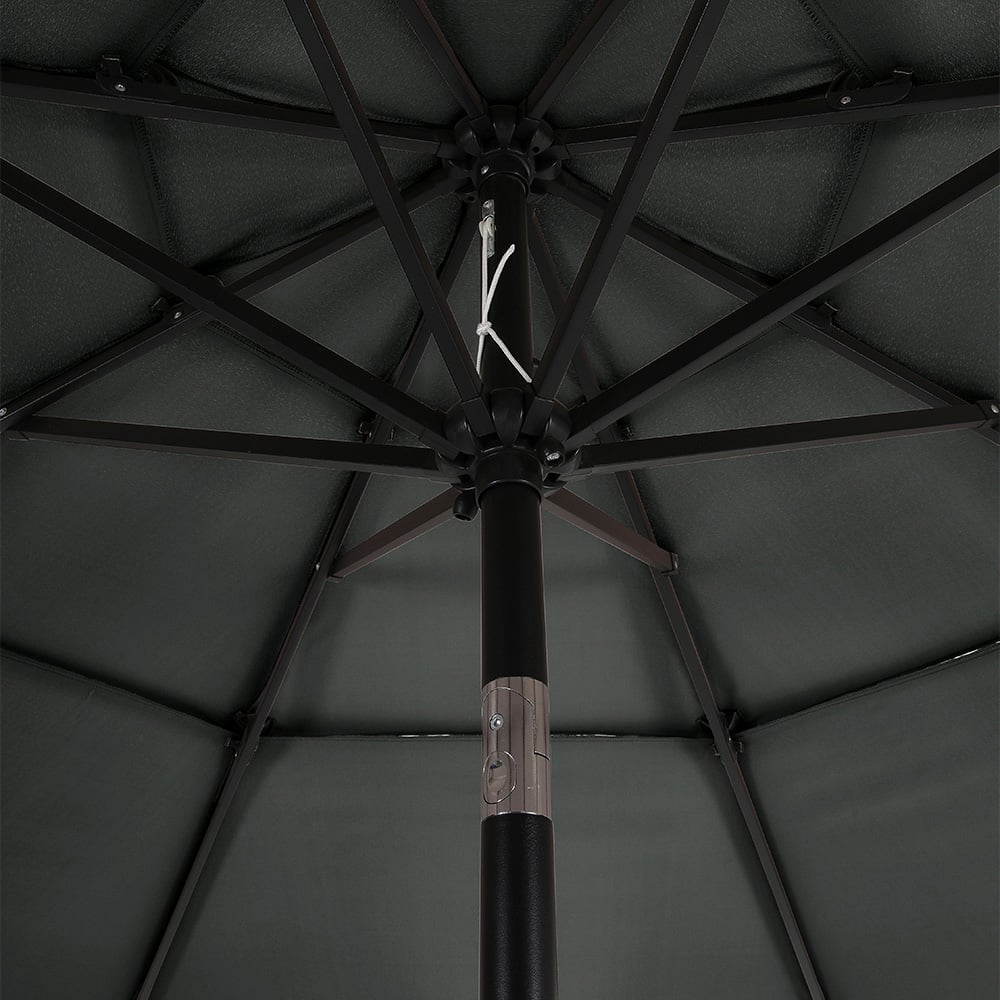 Living and Home Dark Grey 3 Tier Crank and Tilt Parasol 3m Image 5