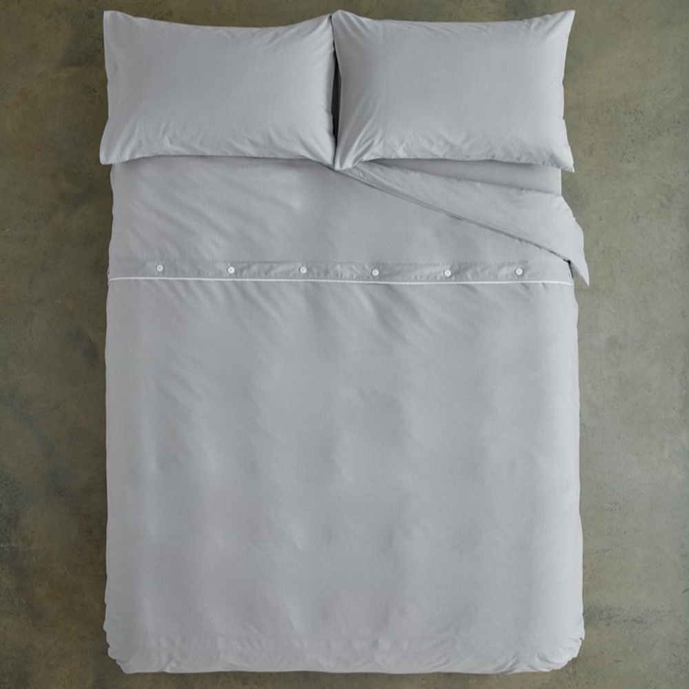 Deyongs Southwick Standard Grey Pillowcase Pair Image 2