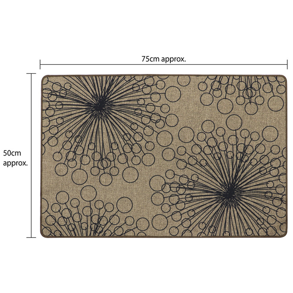 JVL Elegance Trailing Dandelion Clock Door Mat and Runner Set 50 x 75cm and 50 x 150cm Image 8