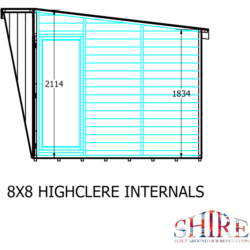 Shire Highclere 7.5 x 7.8ft Summerhouse Image 8