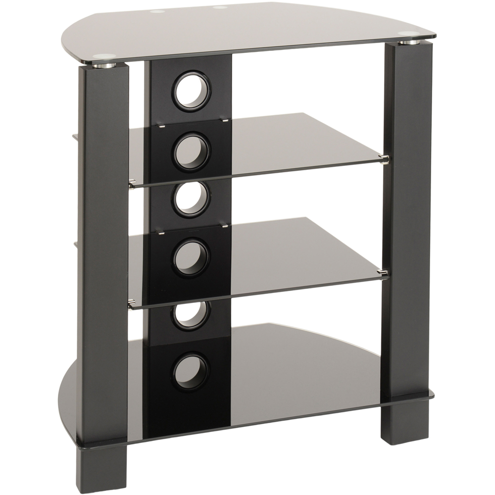 TTAP Black 4 Shelf HiFi Entertainment Rack Image 3