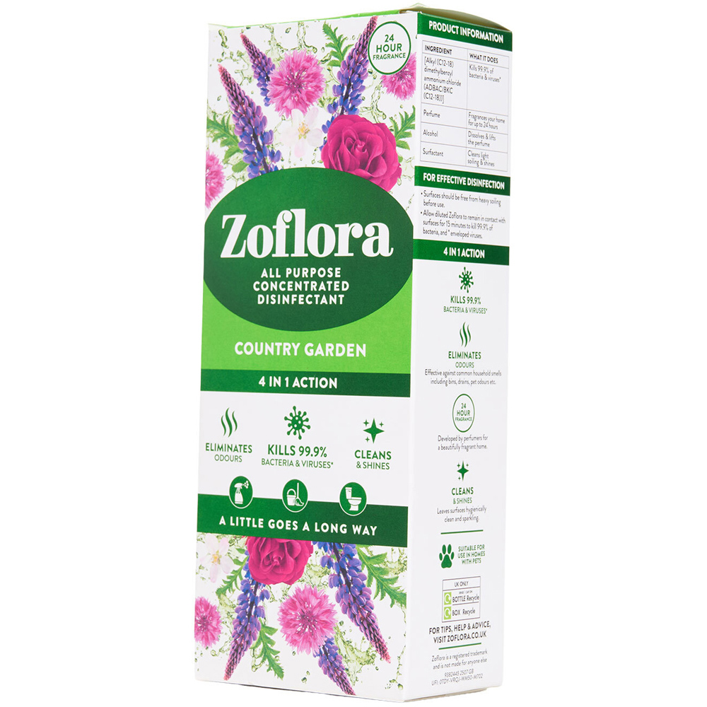 Zoflora All Purpose Concentrated Disinfectant Country Garden Image 2