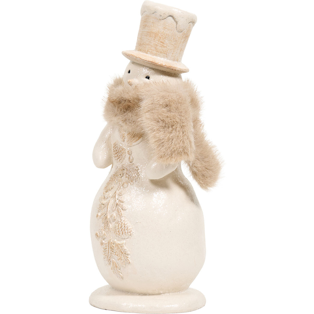 Cosy Winter Snowman Ornament White Image 2