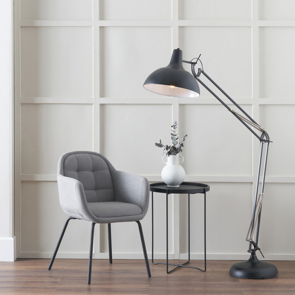 Pacific Lifestyle Alonzo Matt Black Metal Floor Lamp Image 2