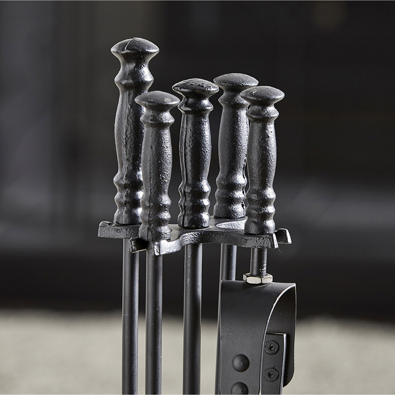 5 Piece Companion Set Black Image 3
