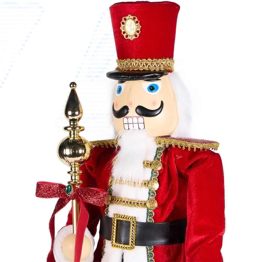 Traditional Standing Nutcracker 90cm - Red Image 4