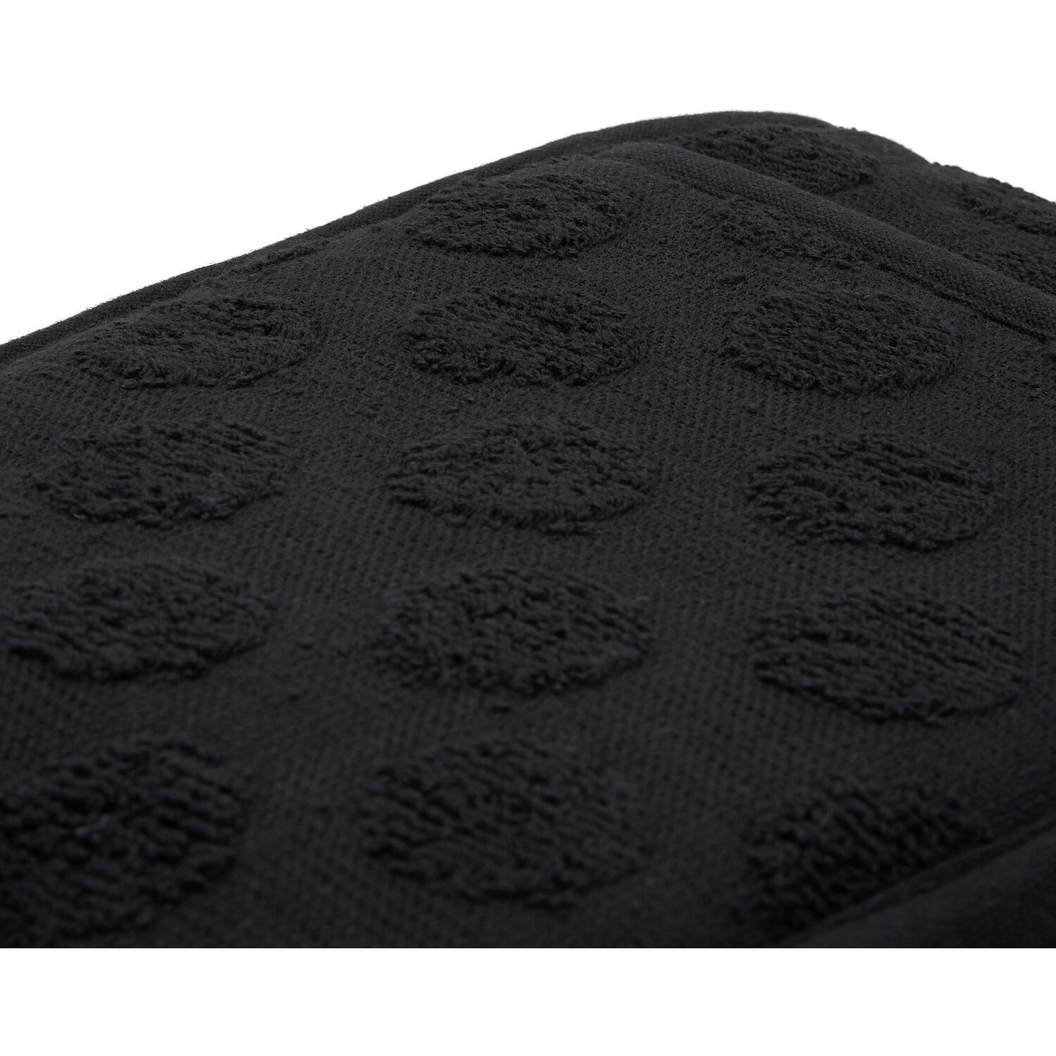 Dobby Terry Double Oven Glove - Black Image 4