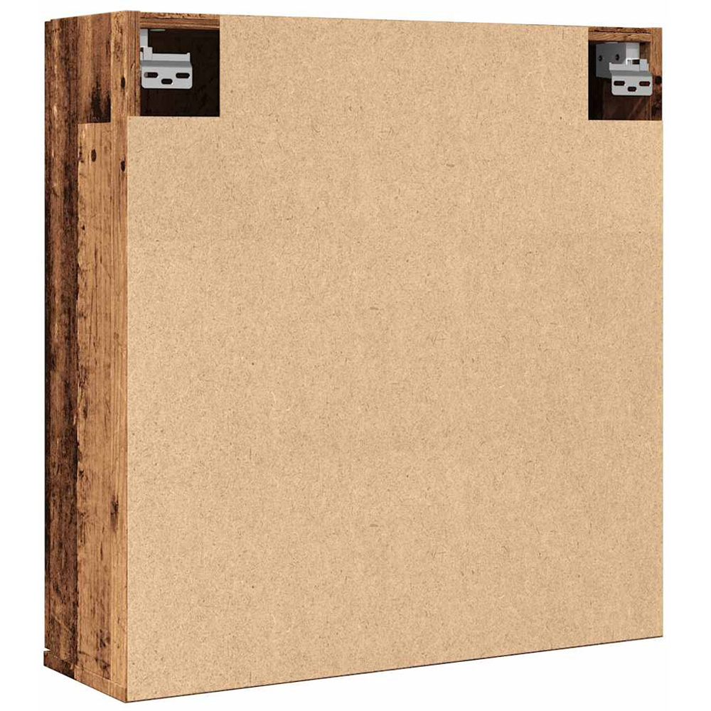 vidaXL 2 Door Brown Mirror Wall Mounted Bathroom Cabinet Image 5