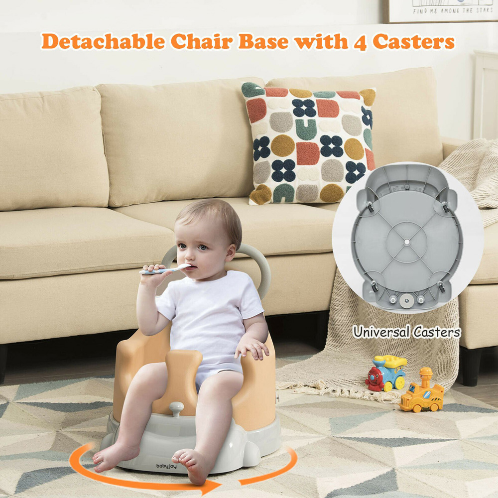 Costway Yellow 6 in 1 Baby Walker Training Set Image 7