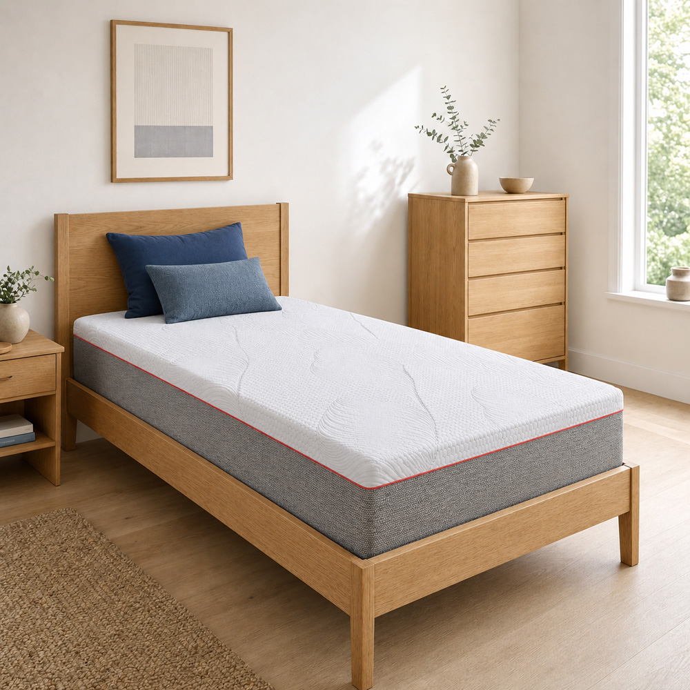 Visco Therapy Single Harmony Gel Memory Pocket Sprung Mattress with Deep Sleep Pillow Image 2