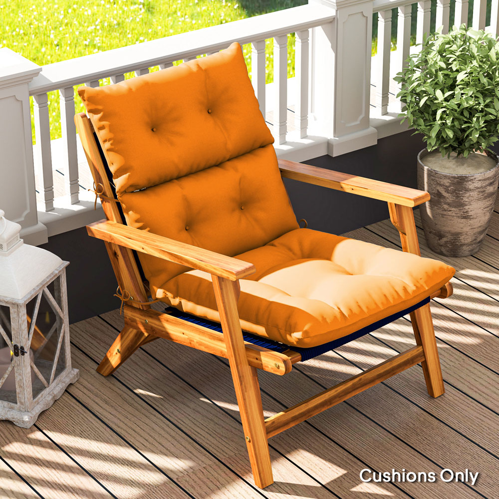 Outsunny Orange Adirondack Rocking Chair Cushion 115 x 56cm Image 3