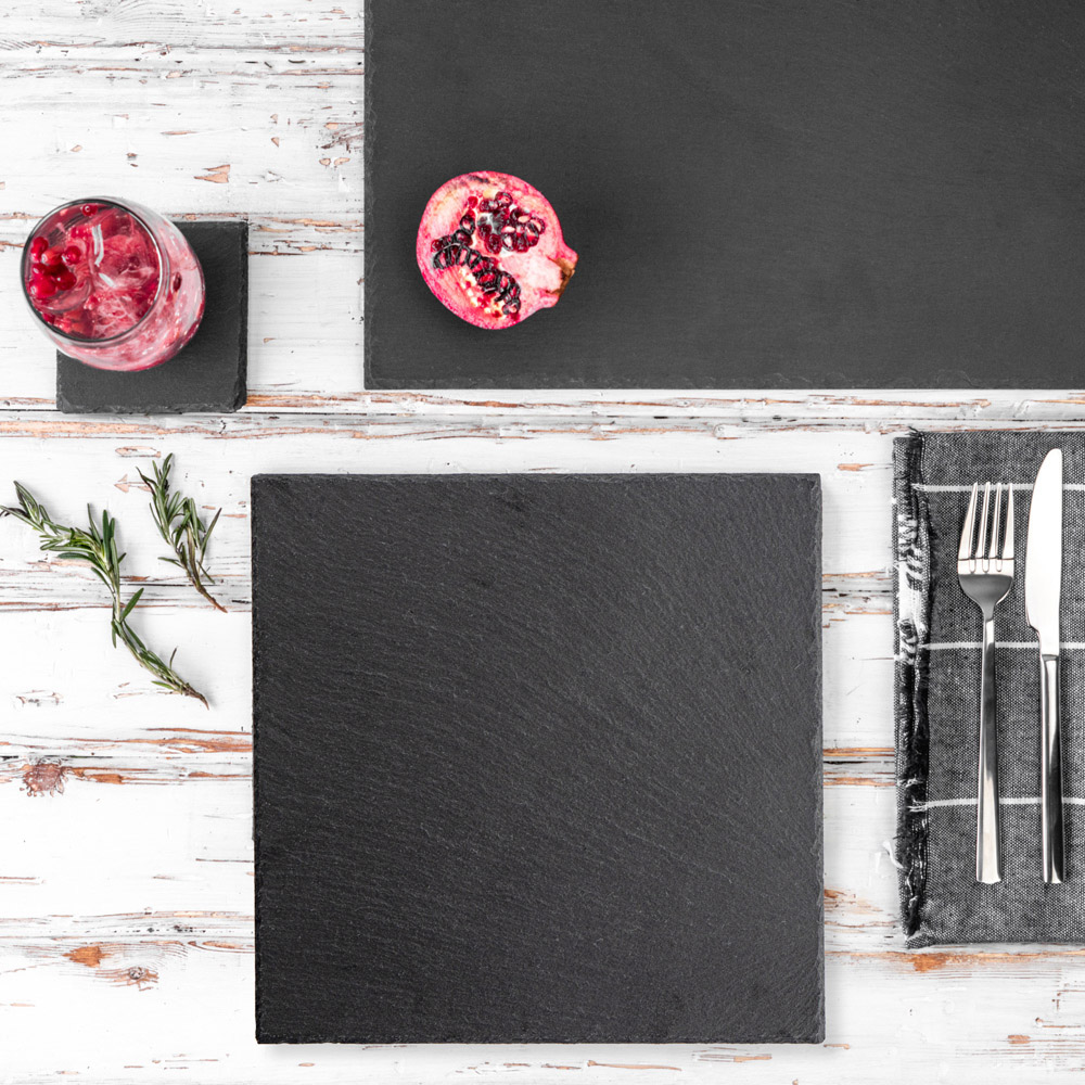 Argon Tableware Square Slate Placemat 33 x 33cm 12 Pack Image 3