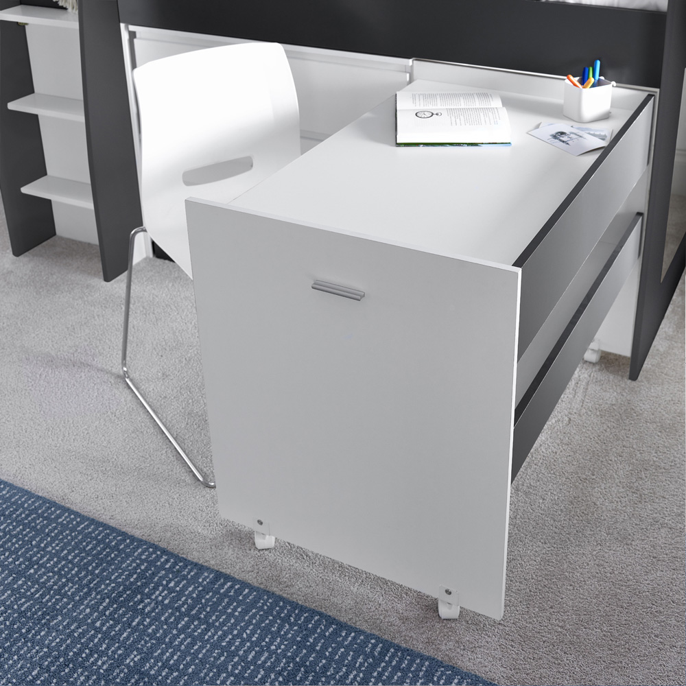 Ersa Grey and White Mid Sleeper with Spring Mattress Image 5