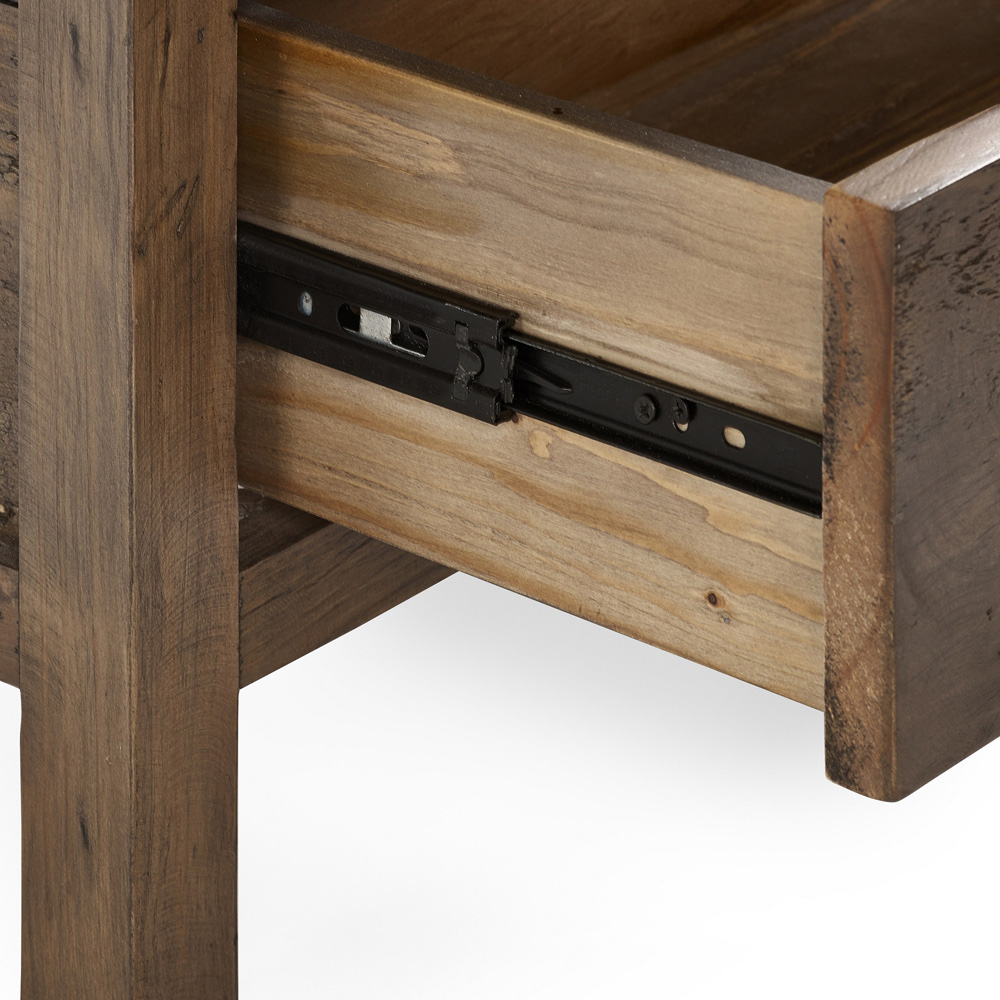 Julian Bowen Heritage 3 Drawer Wooden Bedside Table Image 6