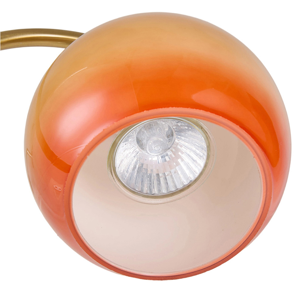 Living and Home Orange Wood Base Candle Warmer Lamp with Timer and Dimming Image 5
