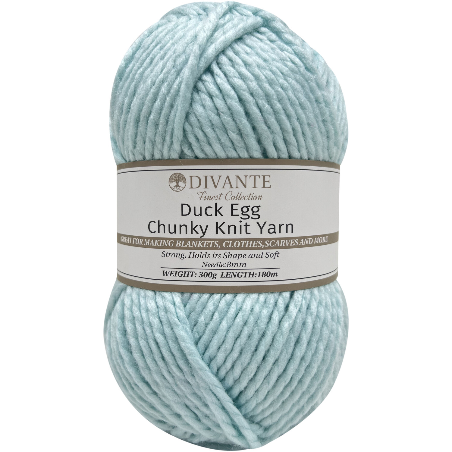 Chunky Knit Yarn Duck Egg Image 1