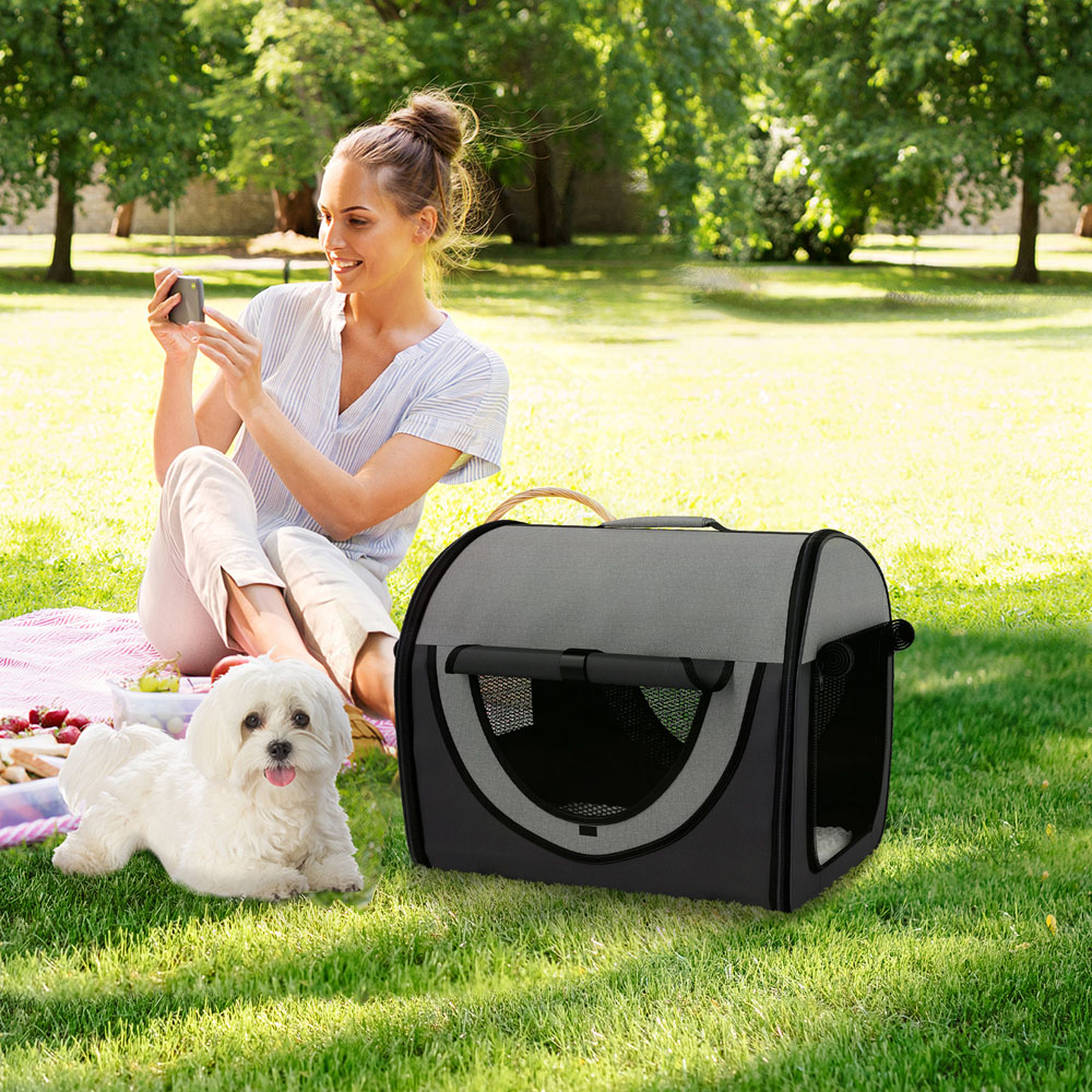 PawHut Folding Fabric Pet Travel Carrier Cage Image 2