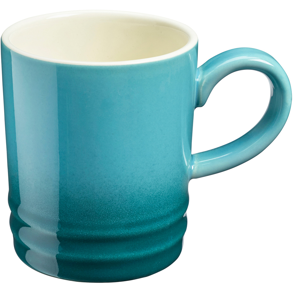 Cooks Professional Teal Stoneware Coffee Mugs 4 Pack Image 2