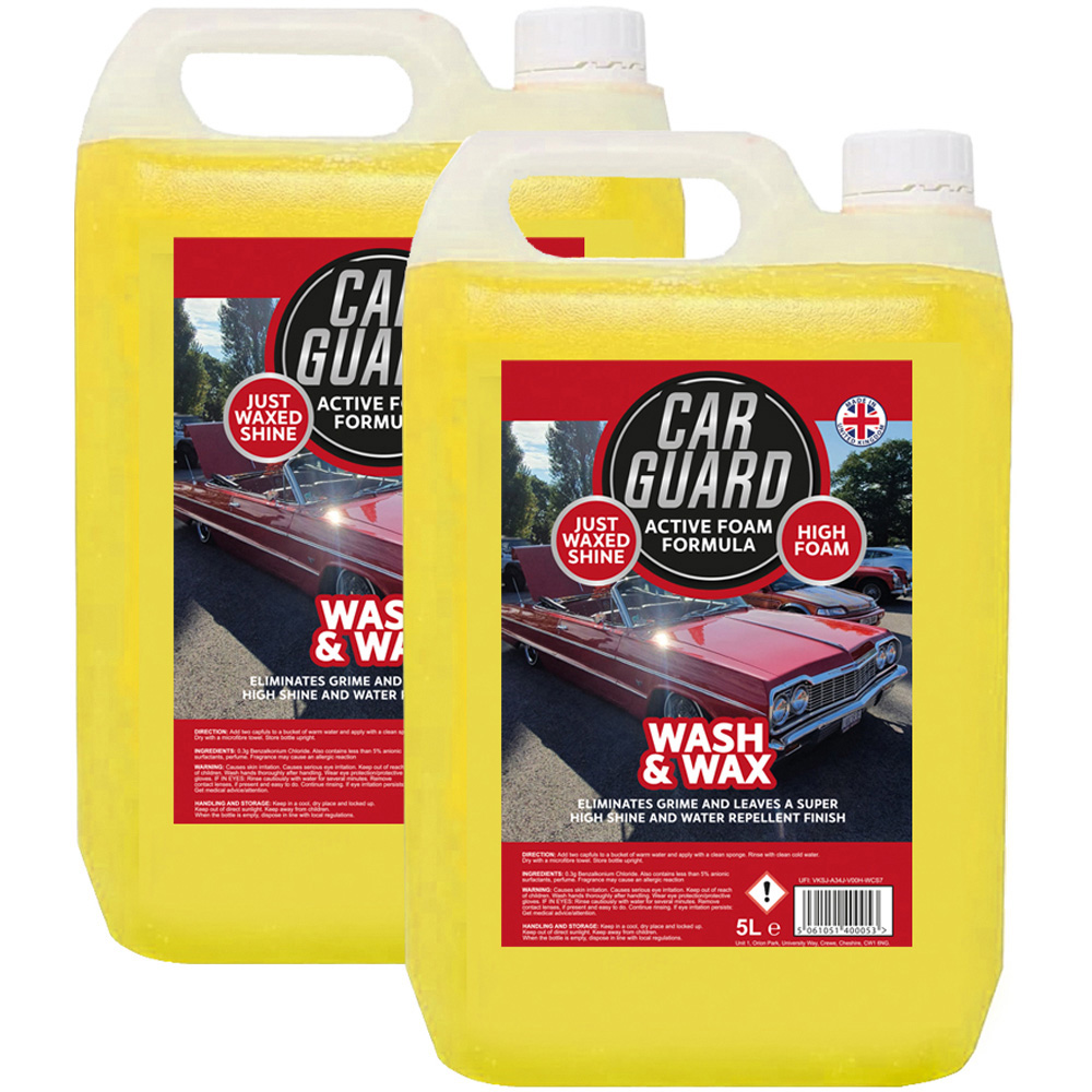 Car Guard Wash and Wax 5L 2 Pack Image 1