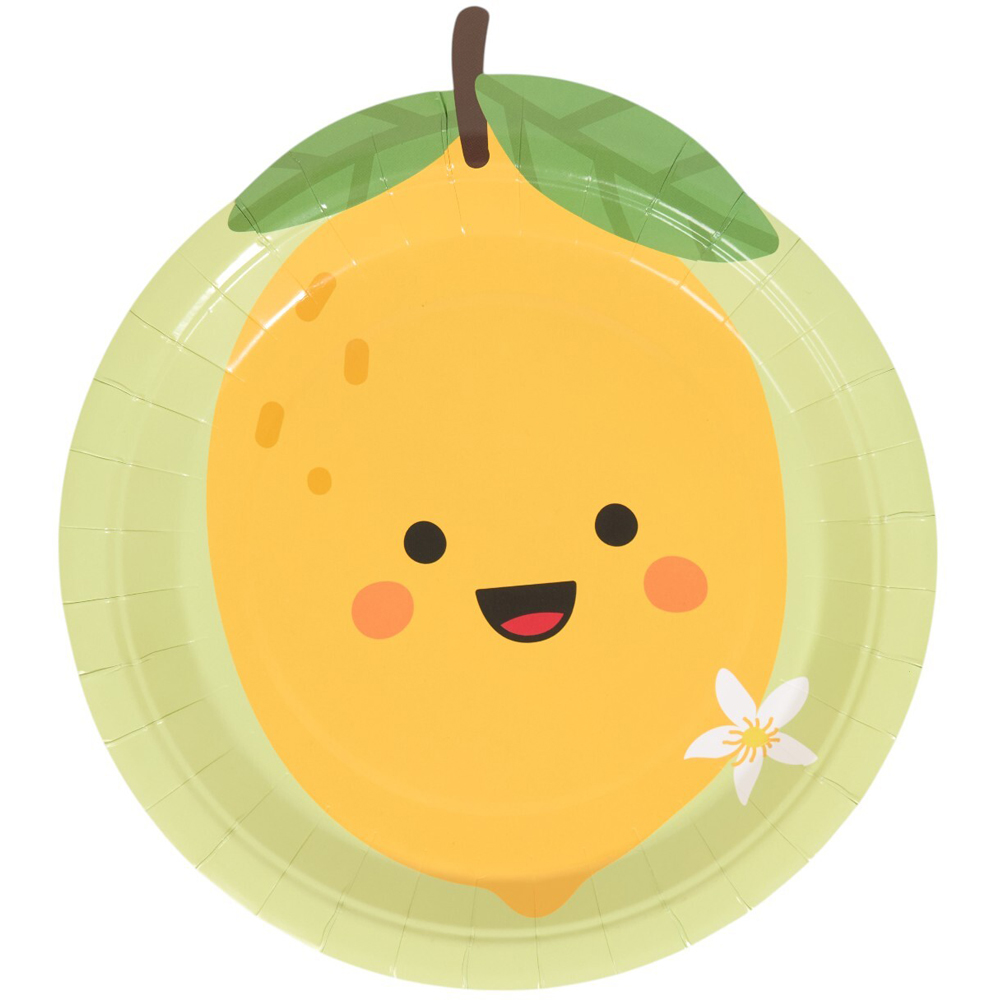 Pack of 10 Cute Fruit Plates Image 4