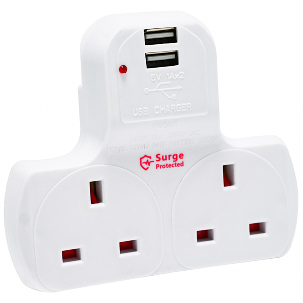 Innoteck 2 Way Multi Plug Adaptor Image 1